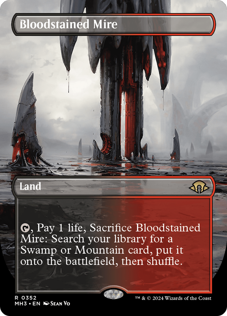 Bloodstained Mire (Borderless) [Modern Horizons 3] | Game Master's Emporium (The New GME)