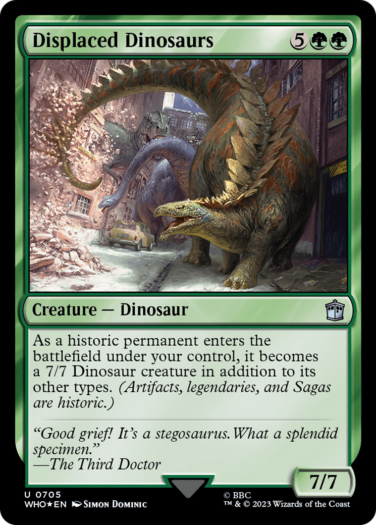 Displaced Dinosaurs (Surge Foil) [Doctor Who] | Game Master's Emporium (The New GME)
