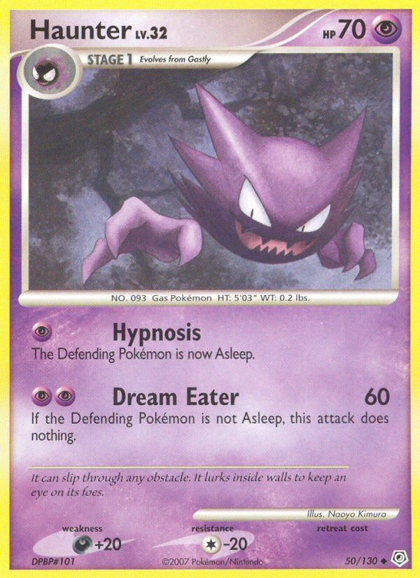 Haunter (50/130) [Diamond & Pearl: Base Set] | Game Master's Emporium (The New GME)