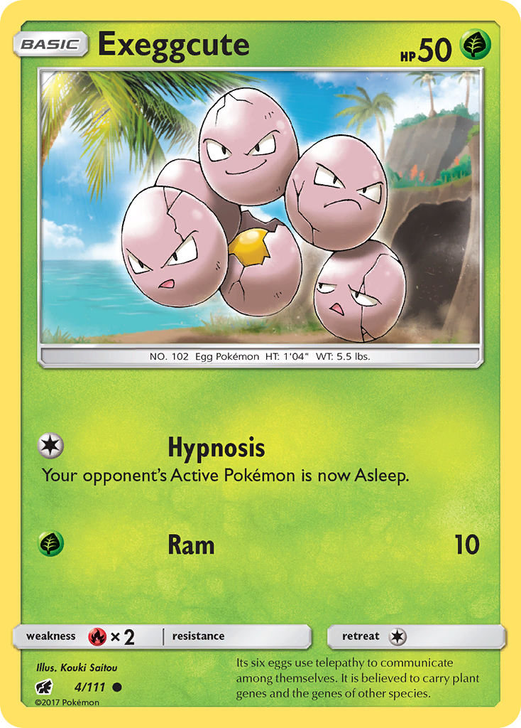 Exeggcute (4/111) [Sun & Moon: Crimson Invasion] | Game Master's Emporium (The New GME)