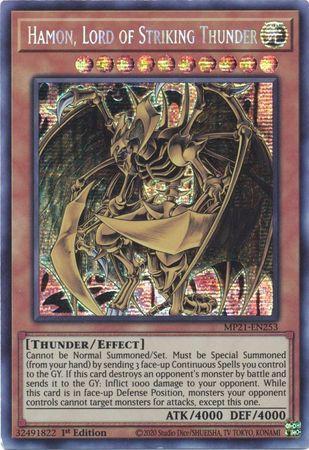 Hamon, Lord of Striking Thunder [MP21-EN253] Prismatic Secret Rare | Game Master's Emporium (The New GME)