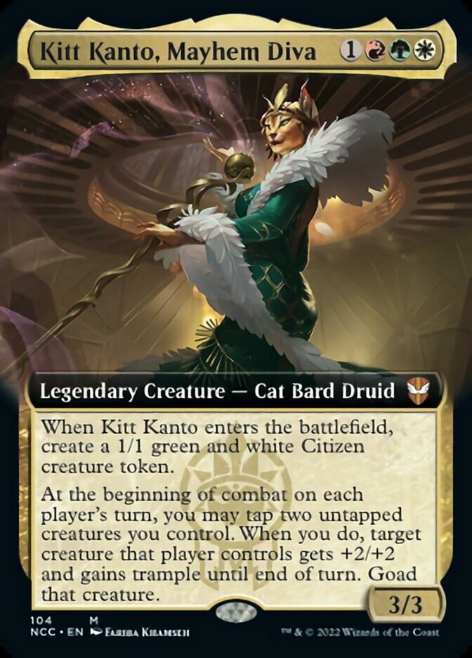 Kitt Kanto, Mayhem Diva (Extended Art) [Streets of New Capenna Commander] | Game Master's Emporium (The New GME)