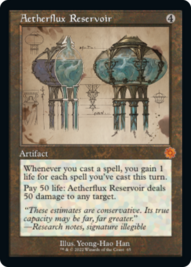 Aetherflux Reservoir (Retro Schematic) [The Brothers' War Retro Artifacts] | Game Master's Emporium (The New GME)