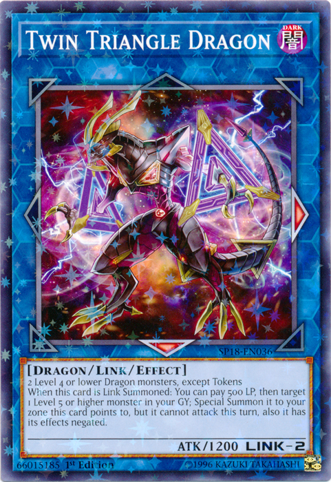 Twin Triangle Dragon [SP18-EN036] Starfoil Rare | Game Master's Emporium (The New GME)