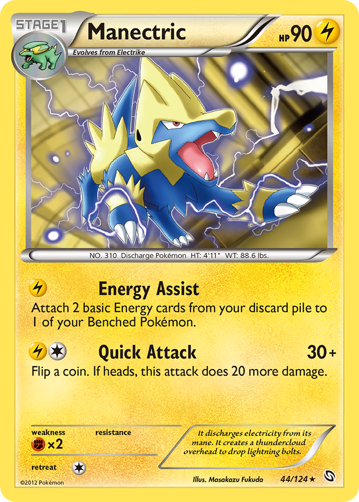 Manectric (44/124) [Black & White: Dragons Exalted] | Game Master's Emporium (The New GME)