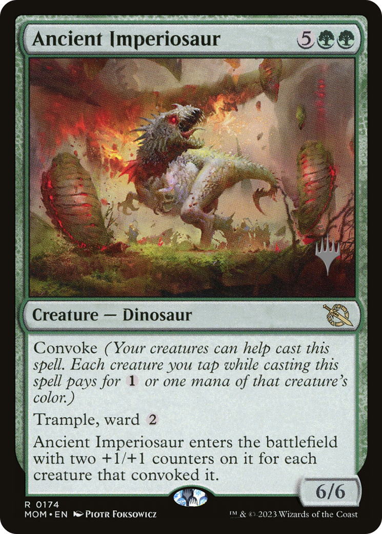 Ancient Imperiosaur (Promo Pack) [March of the Machine Promos] | Game Master's Emporium (The New GME)