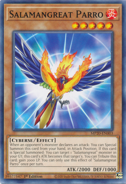 Salamangreat Parro [MP20-EN003] Common | Game Master's Emporium (The New GME)