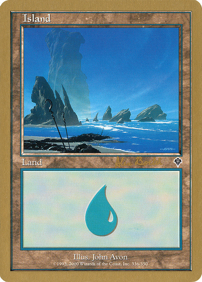 Island (ab336a) (Alex Borteh) [World Championship Decks 2001] | Game Master's Emporium (The New GME)