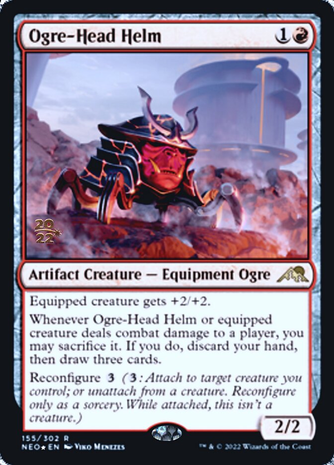 Ogre-Head Helm [Kamigawa: Neon Dynasty Prerelease Promos] | Game Master's Emporium (The New GME)