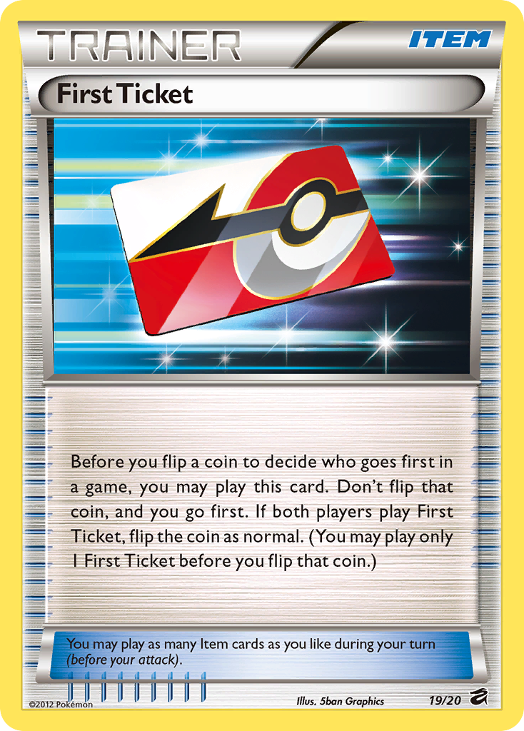 First Ticket (19/20) [Black & White: Dragon Vault] | Game Master's Emporium (The New GME)