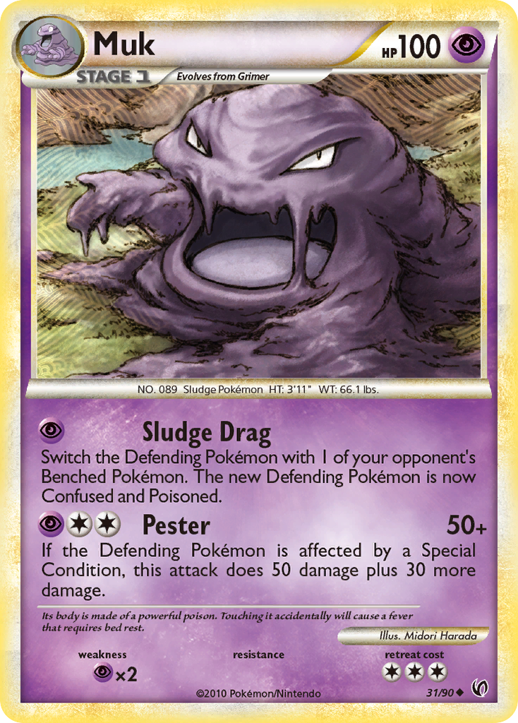 Muk (31/90) [HeartGold & SoulSilver: Undaunted] | Game Master's Emporium (The New GME)