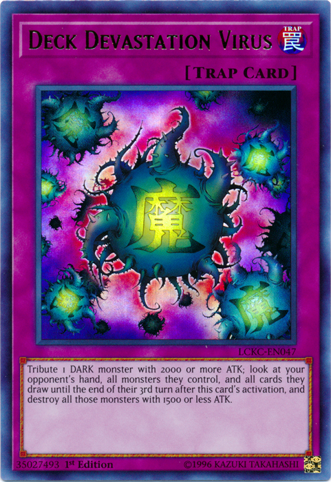 Deck Devastation Virus [LCKC-EN047] Ultra Rare | Game Master's Emporium (The New GME)