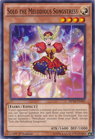 Solo the Melodious Songstress [MP16-EN183] Common | Game Master's Emporium (The New GME)