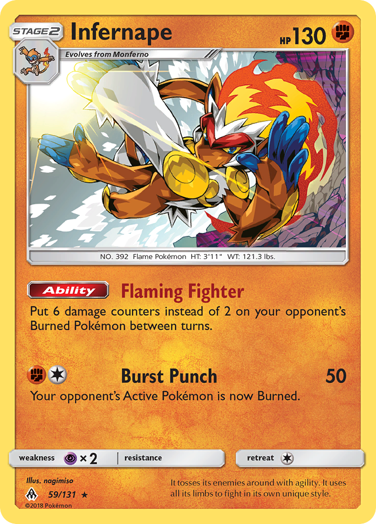 Infernape (59/131) [Sun & Moon: Forbidden Light] | Game Master's Emporium (The New GME)