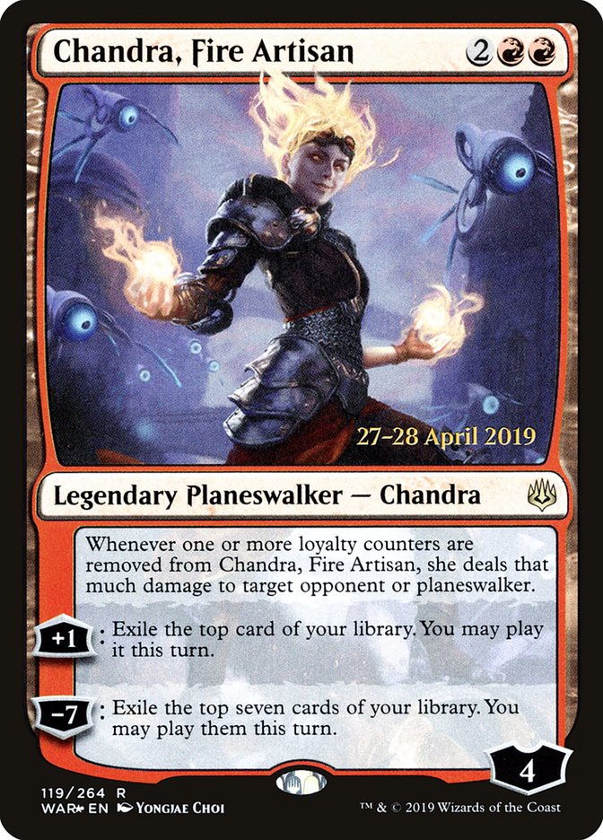 Chandra, Fire Artisan [War of the Spark Prerelease Promos] | Game Master's Emporium (The New GME)