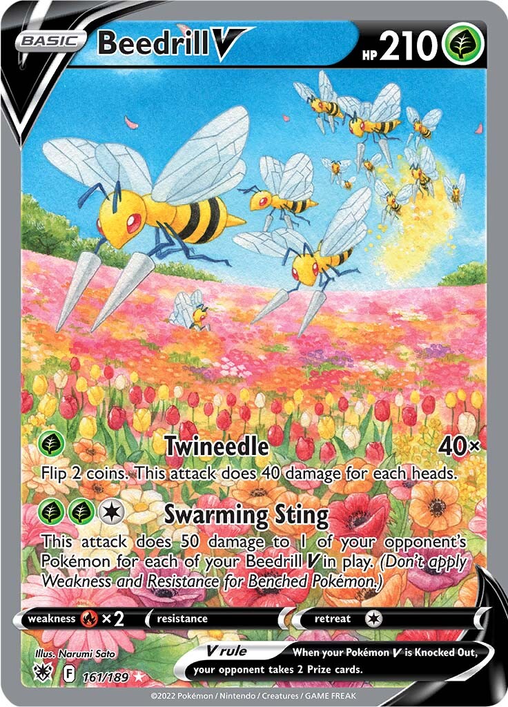 Beedrill V (161/189) [Sword & Shield: Astral Radiance] | Game Master's Emporium (The New GME)