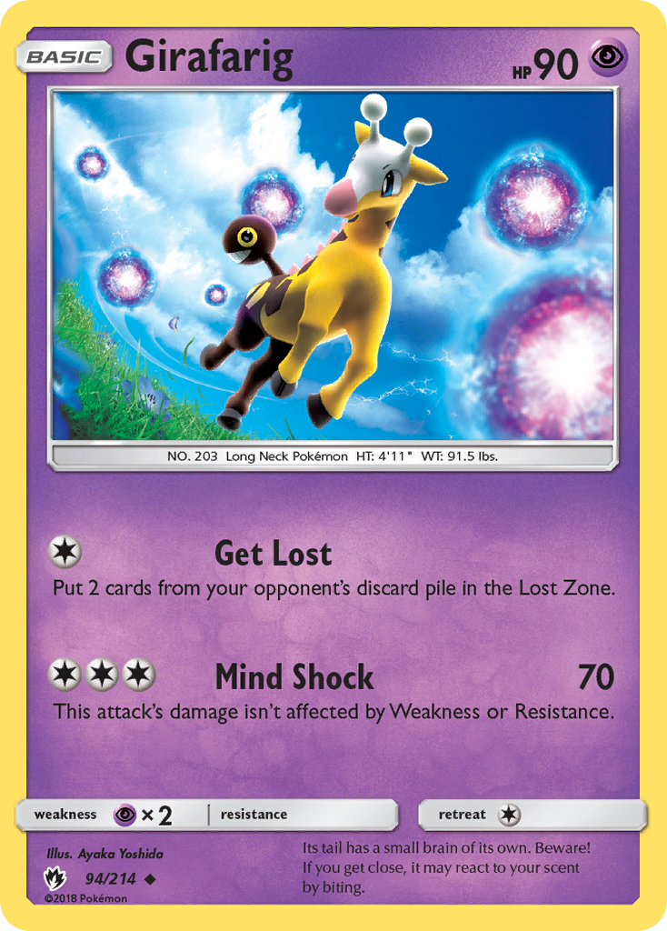 Girafarig (94/214) [Sun & Moon: Lost Thunder] | Game Master's Emporium (The New GME)