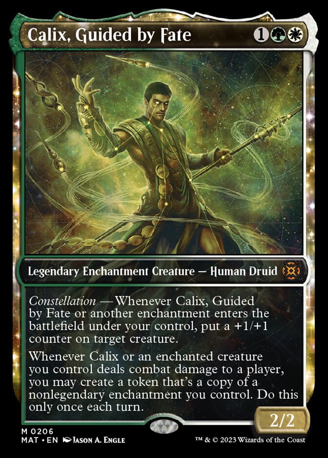 Calix, Guided by Fate (Showcase Halo Foil) [March of the Machine: The Aftermath] | Game Master's Emporium (The New GME)