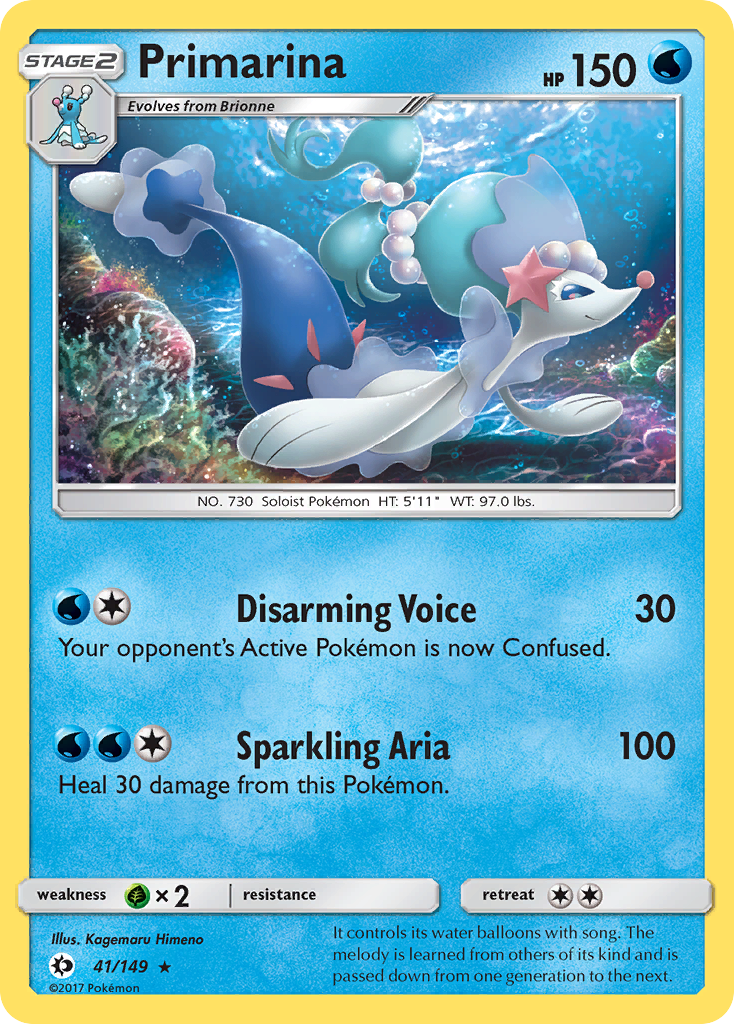 Primarina (41/149) [Sun & Moon: Base Set] | Game Master's Emporium (The New GME)