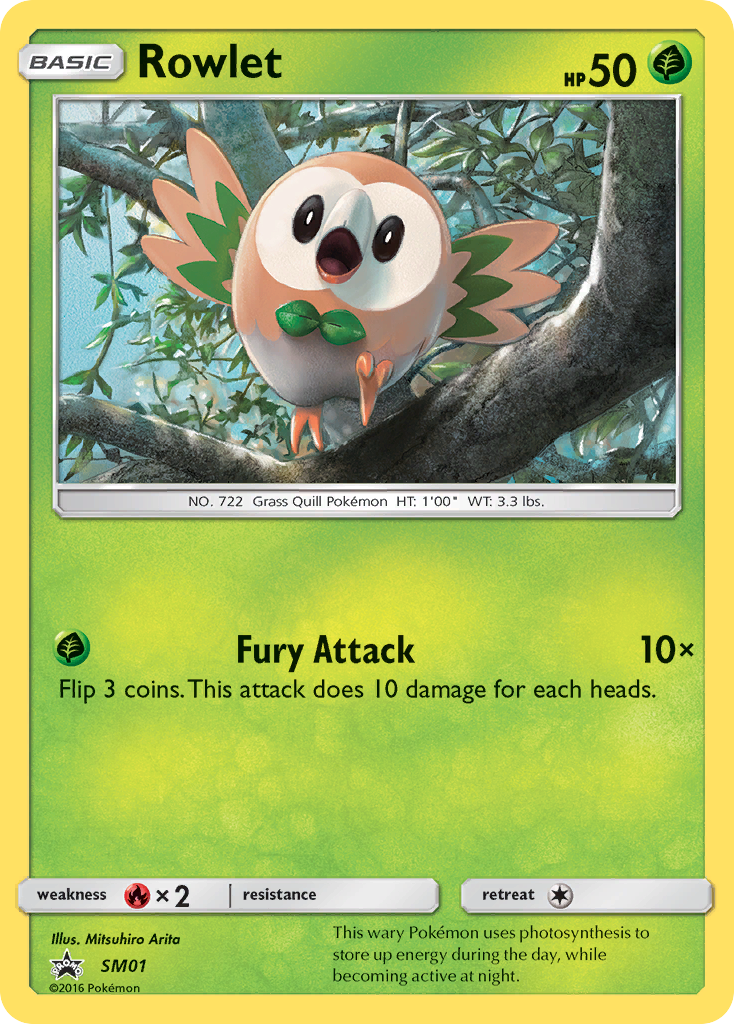 Rowlet (SM01) [Sun & Moon: Black Star Promos] | Game Master's Emporium (The New GME)