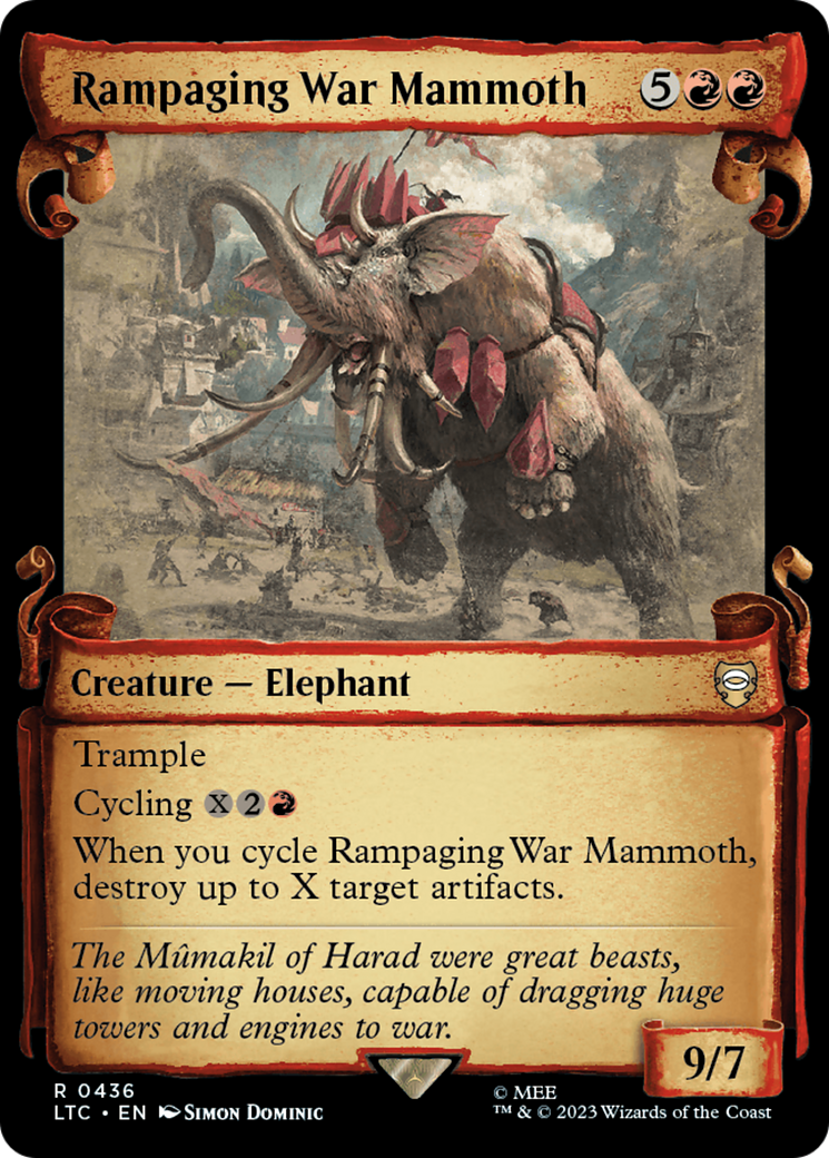Rampaging War Mammoth [The Lord of the Rings: Tales of Middle-Earth Commander Showcase Scrolls] | Game Master's Emporium (The New GME)
