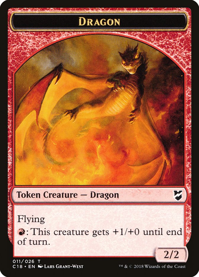 Dragon Egg // Dragon Double-Sided Token [Commander 2018 Tokens] | Game Master's Emporium (The New GME)