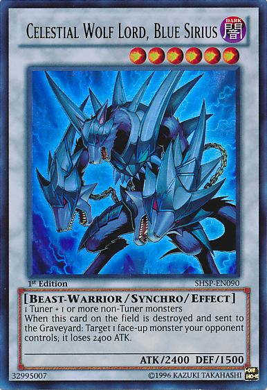 Celestial Wolf Lord, Blue Sirius [SHSP-EN090] Ultra Rare | Game Master's Emporium (The New GME)