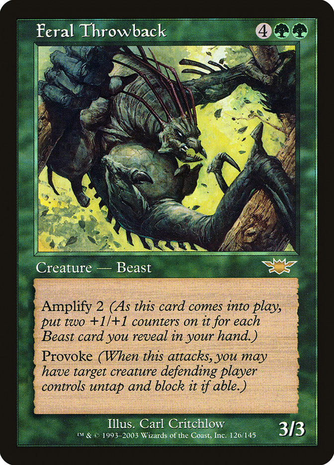 Feral Throwback [Legions] | Game Master's Emporium (The New GME)