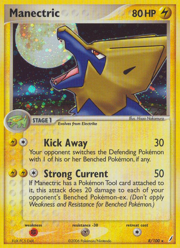 Manectric (8/100) [EX: Crystal Guardians] | Game Master's Emporium (The New GME)