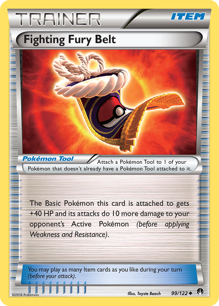 Fighting Fury Belt (99/122) [XY: BREAKpoint] | Game Master's Emporium (The New GME)