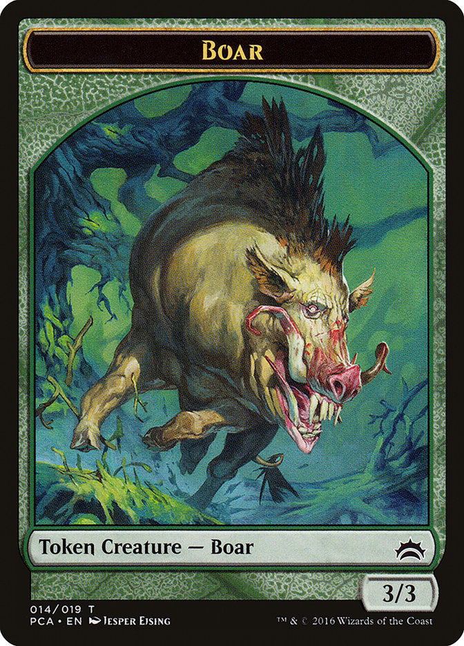 Goblin // Boar Double-Sided Token [Planechase Anthology Tokens] | Game Master's Emporium (The New GME)