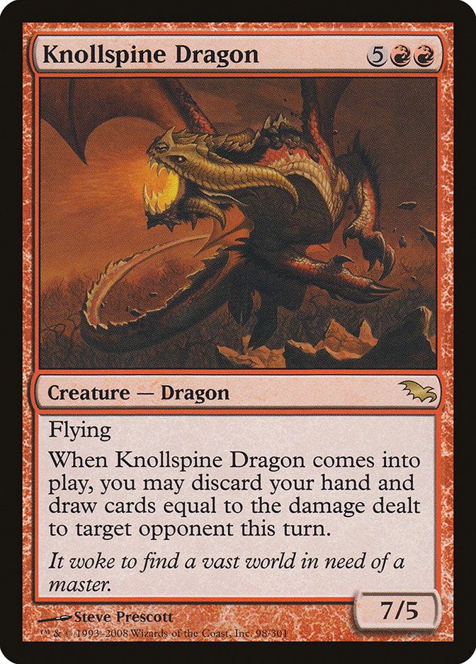 Knollspine Dragon [Shadowmoor] | Game Master's Emporium (The New GME)