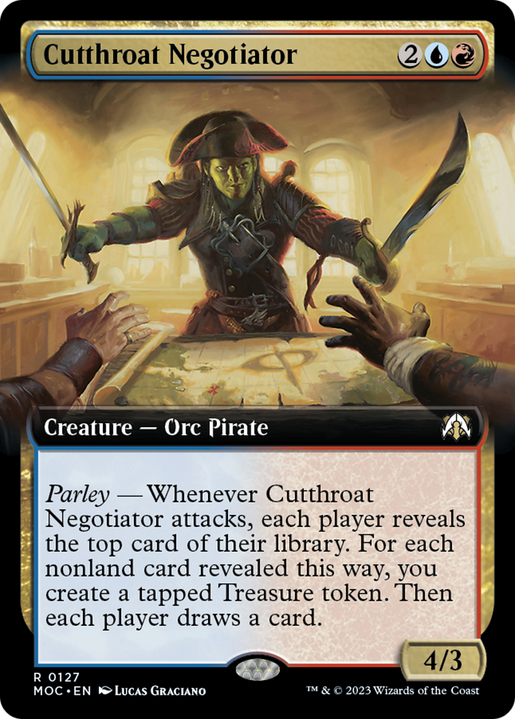 Cutthroat Negotiator (Extended Art) [March of the Machine Commander] | Game Master's Emporium (The New GME)