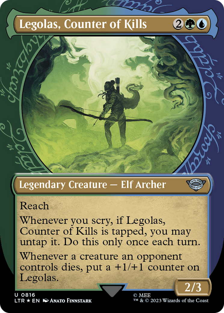 Legolas, Counter of Kills (Showcase) (Surge Foil) [The Lord of the Rings: Tales of Middle-Earth] | Game Master's Emporium (The New GME)