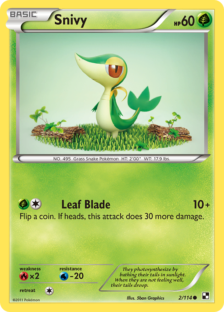 Snivy (2/114) [Black & White: Base Set] | Game Master's Emporium (The New GME)