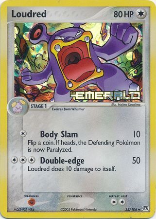 Loudred (35/106) (Stamped) [EX: Emerald] | Game Master's Emporium (The New GME)