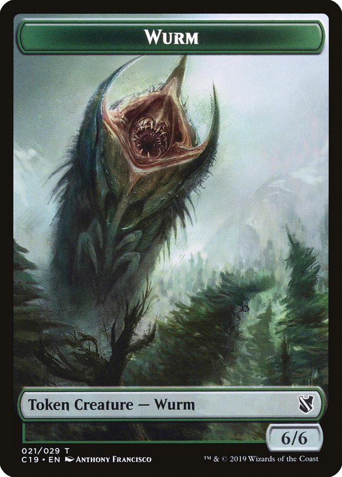 Beast (013) // Wurm Double-Sided Token [Commander 2019 Tokens] | Game Master's Emporium (The New GME)