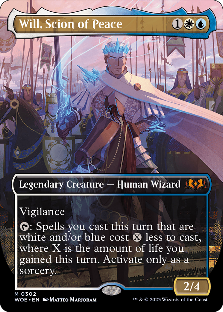 Will, Scion of Peace (Borderless Alternate Art) [Wilds of Eldraine] | Game Master's Emporium (The New GME)