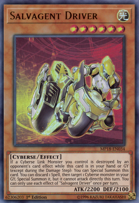 Salvagent Driver [MP18-EN034] Ultra Rare | Game Master's Emporium (The New GME)