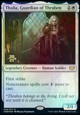 Thalia, Guardian of Thraben [Innistrad: Crimson Vow Prerelease Promos] | Game Master's Emporium (The New GME)