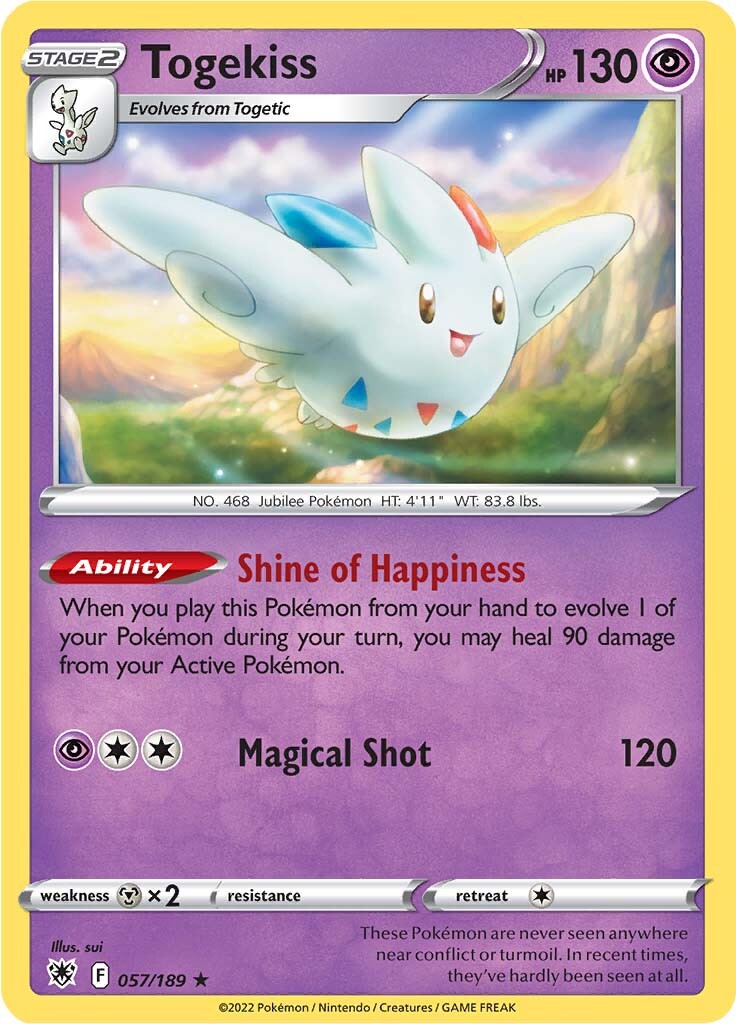 Togekiss (057/189) [Sword & Shield: Astral Radiance] | Game Master's Emporium (The New GME)