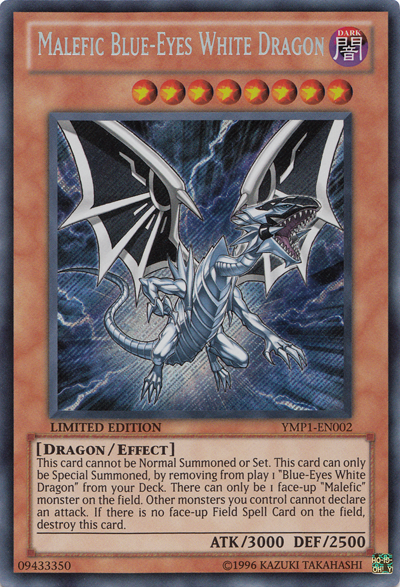 Malefic Blue-Eyes White Dragon [YMP1-EN002] Secret Rare | Game Master's Emporium (The New GME)