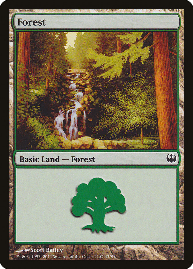 Forest (43) [Duel Decks: Knights vs. Dragons] | Game Master's Emporium (The New GME)