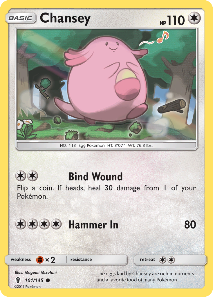 Chansey (101/145) [Sun & Moon: Guardians Rising] | Game Master's Emporium (The New GME)