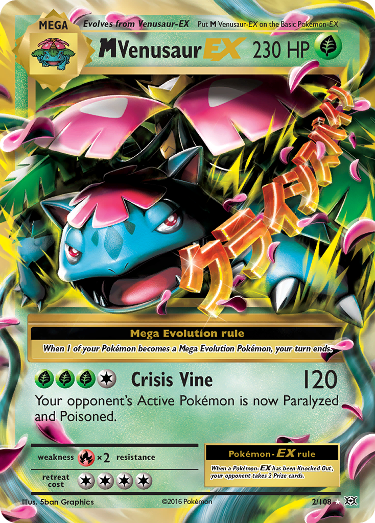 M Venusaur EX (2/108) [XY: Evolutions] | Game Master's Emporium (The New GME)