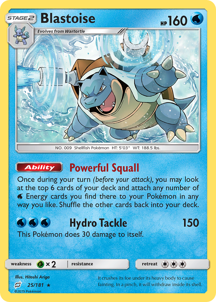 Blastoise (25/181) [Sun & Moon: Team Up] | Game Master's Emporium (The New GME)