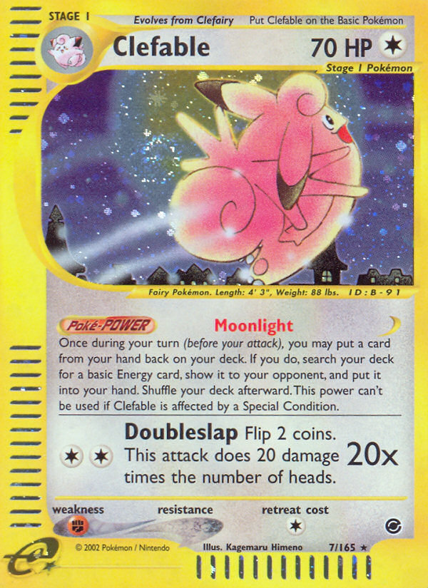 Clefable (7/165) [Expedition: Base Set] | Game Master's Emporium (The New GME)