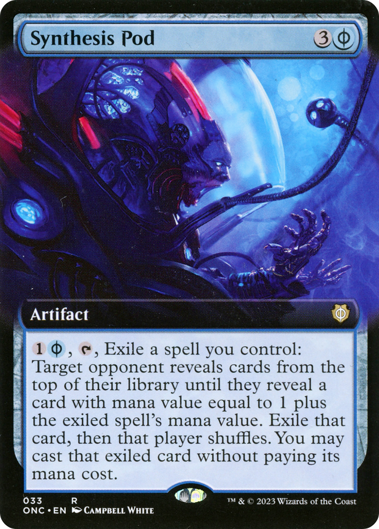 Synthesis Pod (Extended Art) [Phyrexia: All Will Be One Commander] | Game Master's Emporium (The New GME)