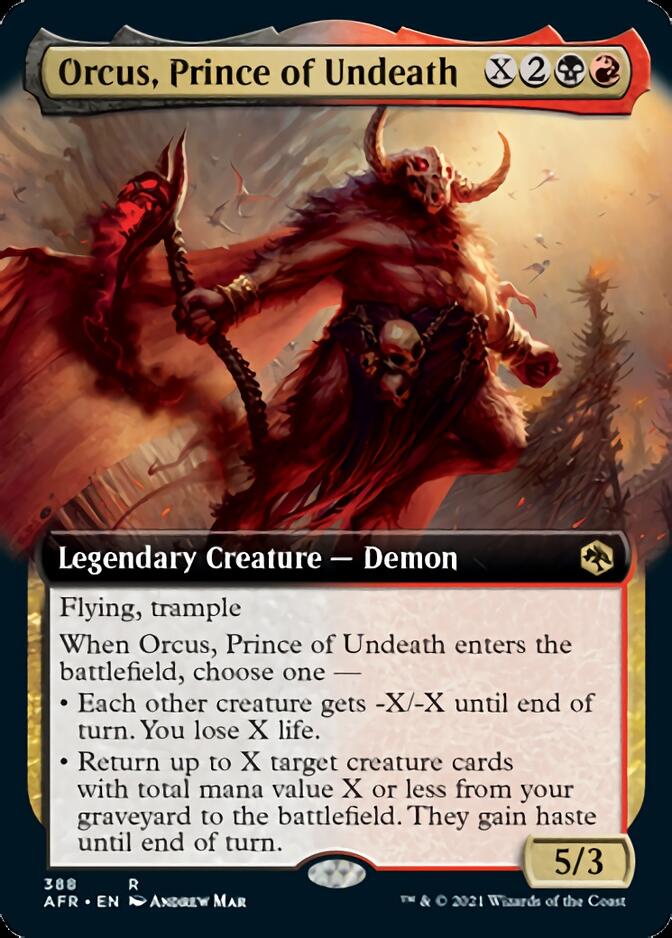 Orcus, Prince of Undeath (Extended Art) [Dungeons & Dragons: Adventures in the Forgotten Realms] | Game Master's Emporium (The New GME)