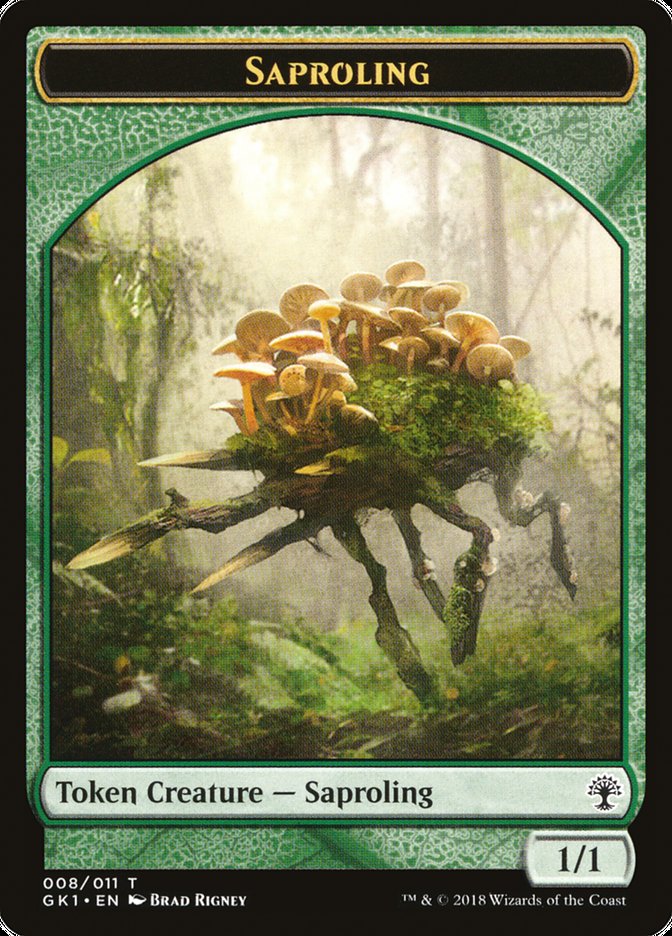 Voja // Saproling Double-Sided Token [Guilds of Ravnica Guild Kit Tokens] | Game Master's Emporium (The New GME)